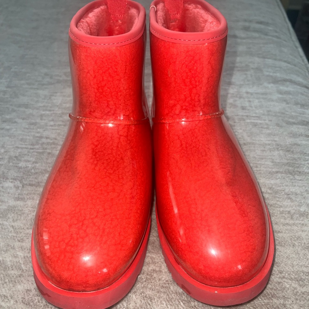 UGG Clear Red Boots